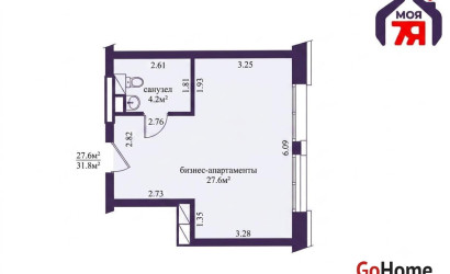 Купить 1-комнатную квартиру, Минск, Савицкого ул., 24 (Октябрьский район). Фото 11
