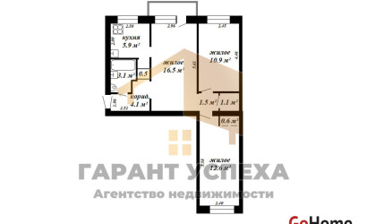 Купить 3-комнатную квартиру, Брест, ул. Интернациональная, д. . Фото 20