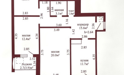 Купить 3-комнатную квартиру, Гродно, Суворова, 316. Фото 16