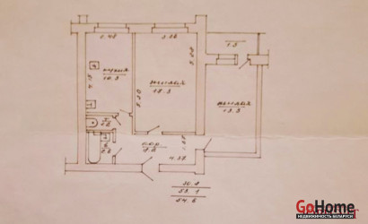 Купить 2-комнатную квартиру, Витебск, Правды, 68. Фото 16