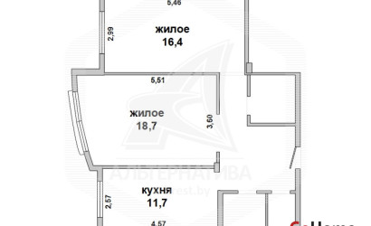 Купить 2-комнатную квартиру, Брест, Ковалево, ул. Октябрьской Революции. Фото 1