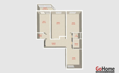 Купить 3-комнатную квартиру, Минск, Неманская ул., 3 (Фрунзенский район). Фото 44