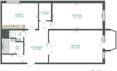 Купить 2-комнатную квартиру, Минск, Панченко ул., 50 (Фрунзенский район). Фото 5