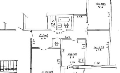 Купить 3-комнатную квартиру, Скидель, Ленина, 82. Фото 12