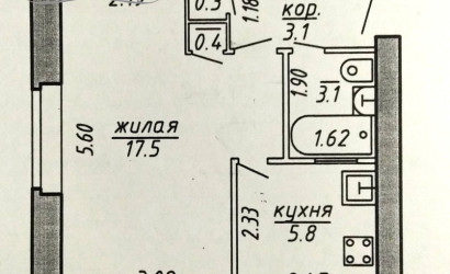 Купить 1-комнатную квартиру, Новополоцк, Молодежная ул., 56. Фото 11