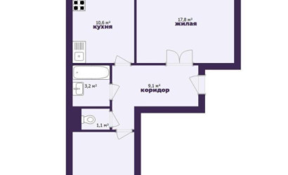Купить 2-комнатную квартиру, Солигорск, Октябрьская ул., 12. Фото 15
