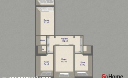 Купить 3-комнатную квартиру, Минск, Руссиянова ул., 15 (Первомайский район). Фото 49