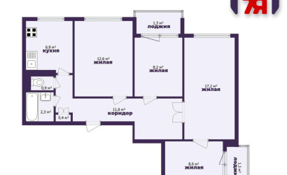 Купить 4-комнатную квартиру, Солигорск, Константина Заслонова ул., 85. Фото 19