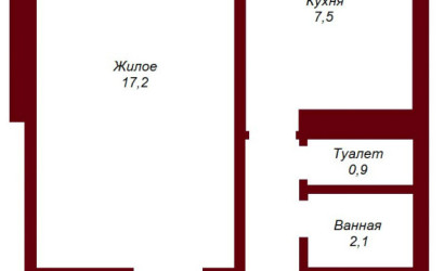 Купить 1-комнатную квартиру, Брест, ул. Смирнова, д. . Фото 6