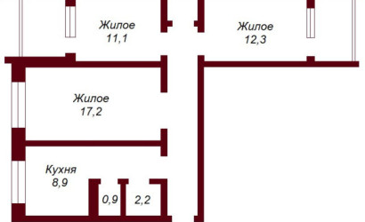 Купить 3-комнатную квартиру, Брест, ул. Пионерская, д. . Фото 10