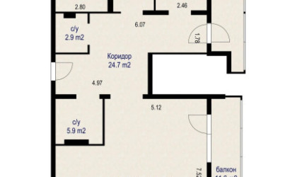 Купить 3-комнатную квартиру, Минск, Победителей просп., 115(Центральный район). Фото 30