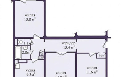 Купить 3-комнатную квартиру, Минск, Алтайская ул., 164/1 (Заводской район). Фото 21