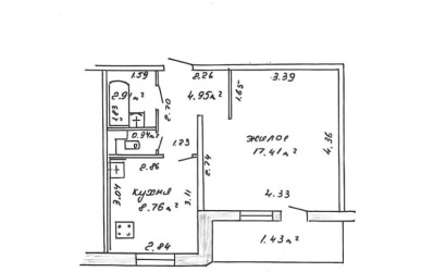 Купить 1-комнатную квартиру, Новополоцк, Армейская ул., 32. Фото 18