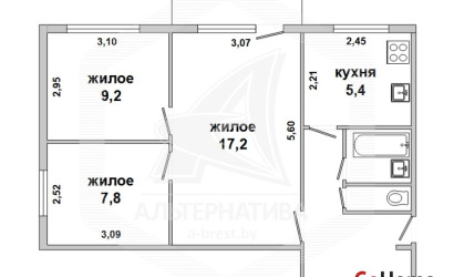 Купить 3-комнатную квартиру, Брест, Восток, ул. Молодогвардейская. Фото 1