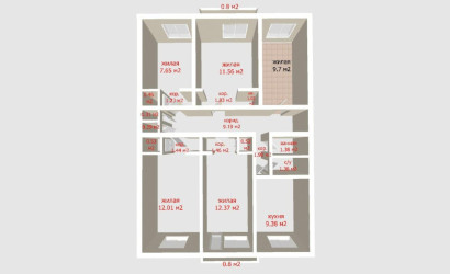 Купить 5-комнатную квартиру, Минск, Либкнехта ул., 92(Московский район). Фото 12