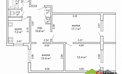 Купить 3-комнатную квартиру, Минск, Сухаревская ул., 5 (Фрунзенский район). Фото 11
