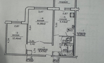Купить 2-комнатную квартиру, Гомель, Речицкий пр-т, д.86. Фото 17