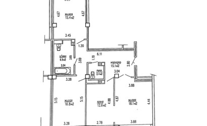 Купить 3-комнатную квартиру, Минск, Независимости просп., 170 (Первомайский район). Фото 1