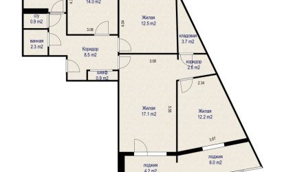 Купить 4-комнатную квартиру, Минск, ул. Слободская, д. 15 (Московский район). Фото 19