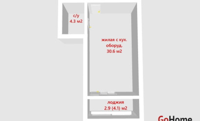 Купить 1-комнатную квартиру, Минск, Макаенка ул., 12/К(Первомайский район). Фото 45