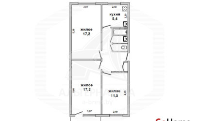 Купить 3-комнатную квартиру, Брест, Восток, ул. Московская. Фото 1