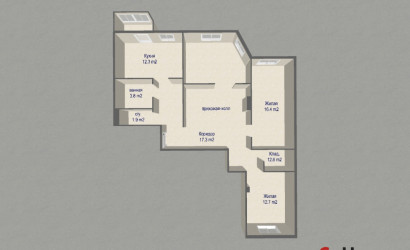 Купить 3-комнатную квартиру, Минск, ул. Кижеватова лейтенанта, д. 62В (Октябрьский район). Фото 12
