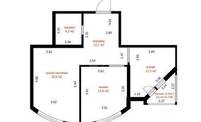 Купить 3-комнатную квартиру, Минск, Дзержинского просп., 76 (Московский район). Фото 14