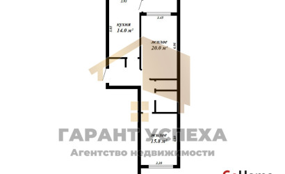 Снять 2-комнатную квартиру, Брест, ул. Маяковского, д. . Фото 12