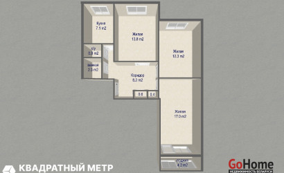 Купить 3-комнатную квартиру, Минск, ул. Якубова, д. 66/2 (Ленинский район). Фото 15