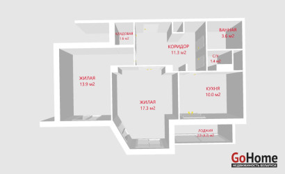 Купить 2-комнатную квартиру, Минск, Семеняко ул., 15 (Фрунзенский район). Фото 25
