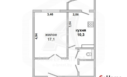 Купить 1-комнатную квартиру, Брест, Ковалево, ул. Луцкая. Фото 8