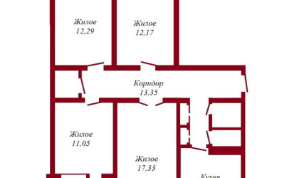 Купить 4-комнатную квартиру, Пинск, Центральная, 15. Фото 10