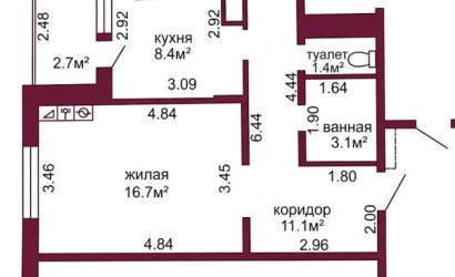 Купить 1-комнатную квартиру, Гродно, Огинского, 8. Фото 15