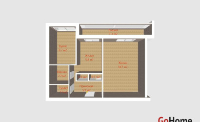 Купить 2-комнатную квартиру, Гатово, Металлургическая ул., 5. Фото 2