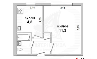 Купить 1-комнатную квартиру, Брест, Восток, ул. Молодогвардейская. Фото 6
