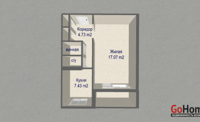 Купить 1-комнатную квартиру, Минск, Якубова ул., 38 (Ленинский район). Фото 26