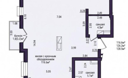 Купить 3-комнатную квартиру, Минск, Виталия Цвирко ул., 67 (Советский район). Фото 41