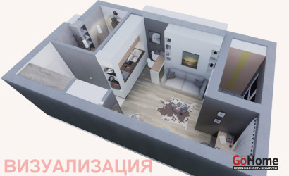 Купить 1-комнатную квартиру, Минск, Игоря Лученка ул., 8(Октябрьский район). Фото 19