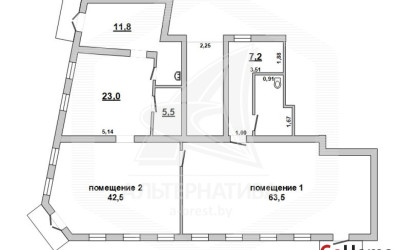 Аренда торгового помещения, Брест, Центр, от 81 до 87 кв.м.. Фото 8