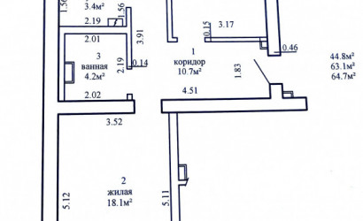Купить 3-комнатную квартиру, Минск, Курганная ул., 35 (Московский район). Фото 1