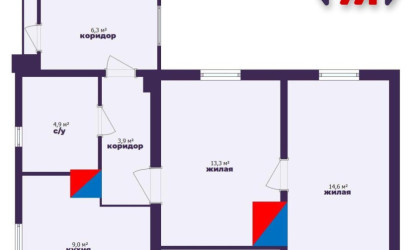 Купить 2-комнатную квартиру, Городище, Ботаническая ул.. Фото 38