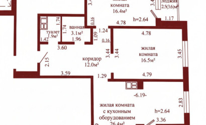 Купить 3-комнатную квартиру, Гродно, Валентины Макаровой, 2. Фото 8