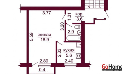 Купить 1-комнатную квартиру, Гродно, Ожешко, 38. Фото 14