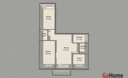 Купить 3-комнатную квартиру, Мачулищи, Гвардейская 16. Фото 2