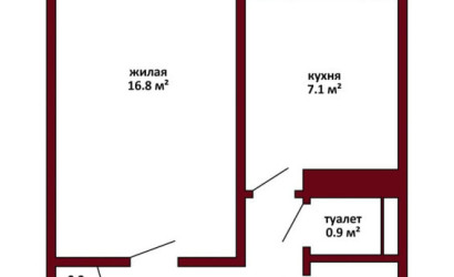 Купить 1-комнатную квартиру, Минск, Руссиянова, 13/3 (Первомайский район). Фото 17