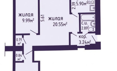 Купить 3-комнатную квартиру, Минск, Хоружей ул., 42 (Центральный район). Фото 11