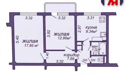 Купить 2-комнатную квартиру, Минск, Бельского ул., 39/3(Фрунзенский район). Фото 2