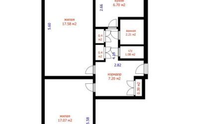 Купить 2-комнатную квартиру, Минск, Куйбышева ул., 30 (Советский район). Фото 1