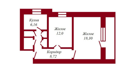 Купить 2-комнатную квартиру, Пинск, Первомайская, 110. Фото 5