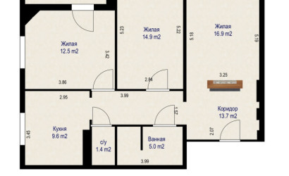 Купить 3-комнатную квартиру, Минск, ул. Матусевича, д. 69 (Фрунзенский район). Фото 1